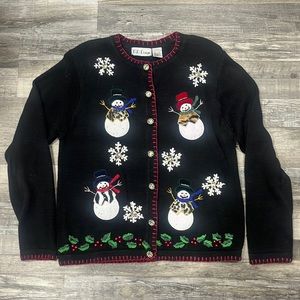 Vintage Snowman Christmas Sweater